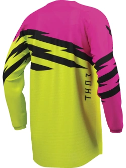 Bluza enduro dziecięca Thor Launchmode Shockie różowa-fluo