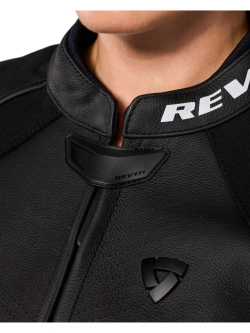 Kurtka motocyklowa damska skórzana REV’IT! Xena 4 biało-fluo czerwona