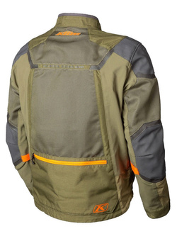 Kurtka motocyklowa tekstylna Klim Baja S4 zielono-pomarańczowa
