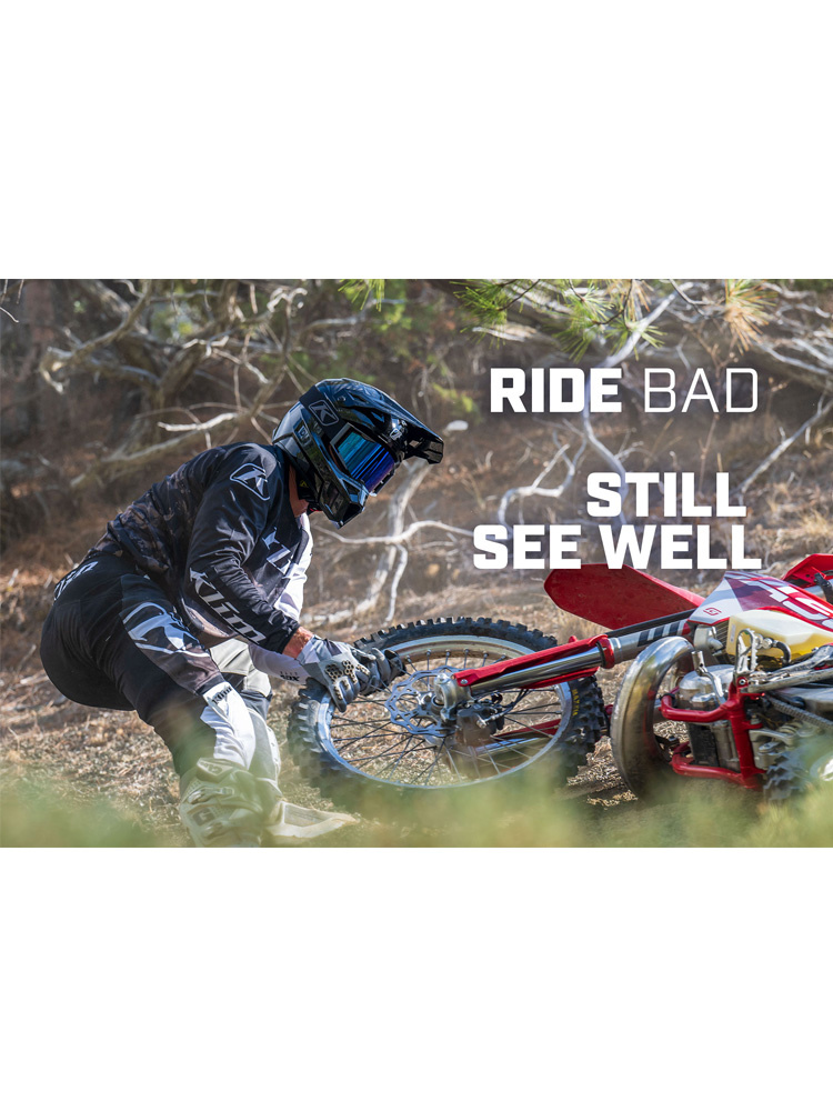 Gogle motocyklowe Klim Rage Off-Road szare ze srebrną lustrzaną szybką