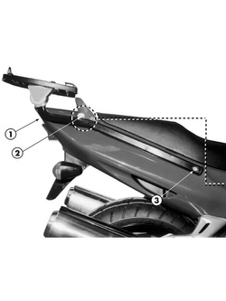 Stelaż pod kufer centralny Monokey, Monolock GIVI Honda CBR 1100 XX (97-09) [bez płyty montażowej]
