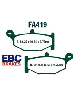 Klocki hamulcowe EBC FA419V 89.25 x 40.65 x 9.75mm NA TYŁ