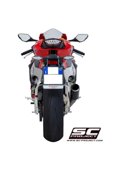 Tłumik CR-T Slip-on WYSOKA POZYCJA (Siatką tytanową na wylocie tłumika) SC-Project do Honda CBR 1000RR / SP [17]