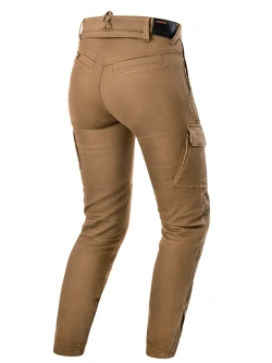 Jeansy motocyklowe damskie Shima Recon brązowe
