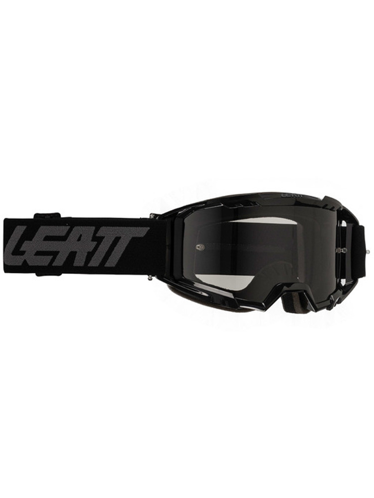 Gogle motocyklowe z lekko przyciemnianą szybą Leatt Vizion 3.5 Stealth czarne