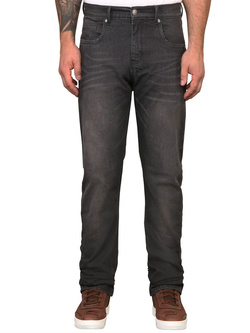 Jeansy motocyklowe Modeka Finn Mono czarne sprane