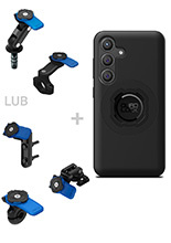 Zestaw na motocykl: etui na telefon Samsung Galaxy S24 oraz mocowanie Quad Lock
