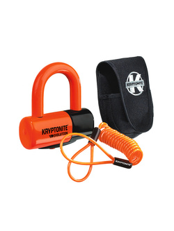 Blokada na tarczę hamulcową Kryptonite Evolution Disc Lock Premium Pack pomarańczowa