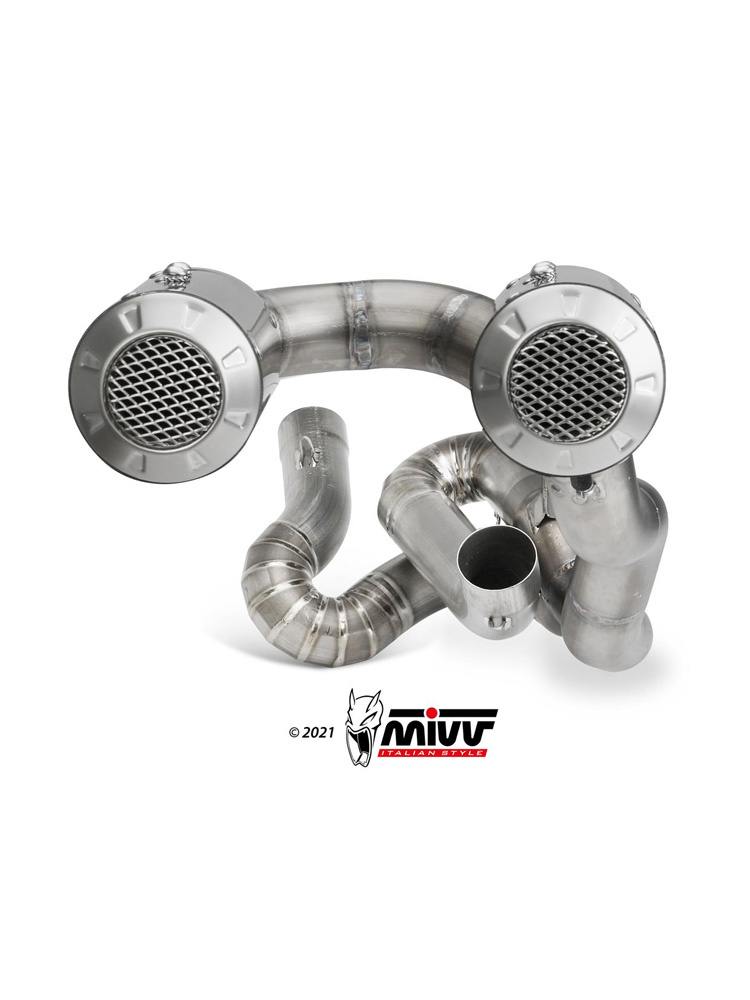 Pełny układ wydechowy (MK3) MIVV do Ducati Panigale V4 (18-22) carbon
