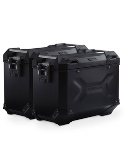 Zestaw: kufry boczne + stelaże EVO TRAX ADV SW-Motech Yamaha MT-07 Tracer (16-23) [poj.: 2 x 45 L] czarne