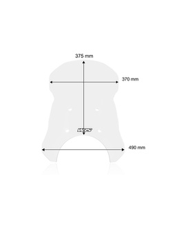 Szyba motocyklowa WRS Caponord Royal Enfield Himalayan 450 (24-) przezroczysta