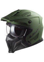 Kask modułowy LS2 OF606 Drifter Solid zielony matowy