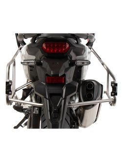 Zestaw: kufry boczne + stelaże Hepco&Becker Xplorer Cutout do Hondy CRF 1100L Africa Twin Adventure Sports (24-) srebrne
