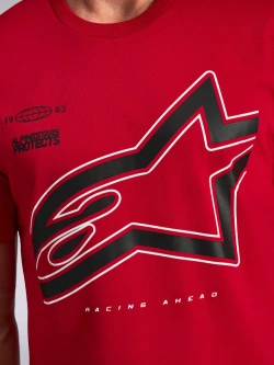 Koszulka z krótkim rękawem Alpinestars Authority CSF czerwona