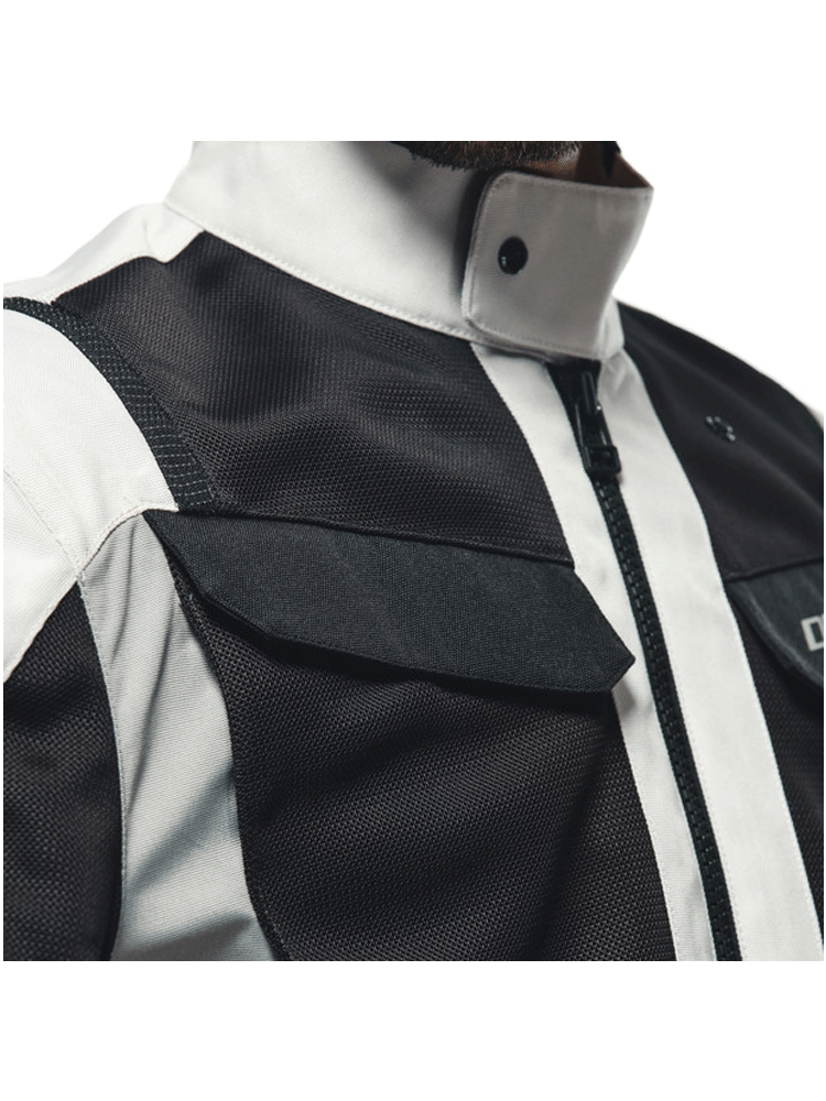 Kurtka motocyklowa tekstylna Dainese Desert Tex szaro-czarna