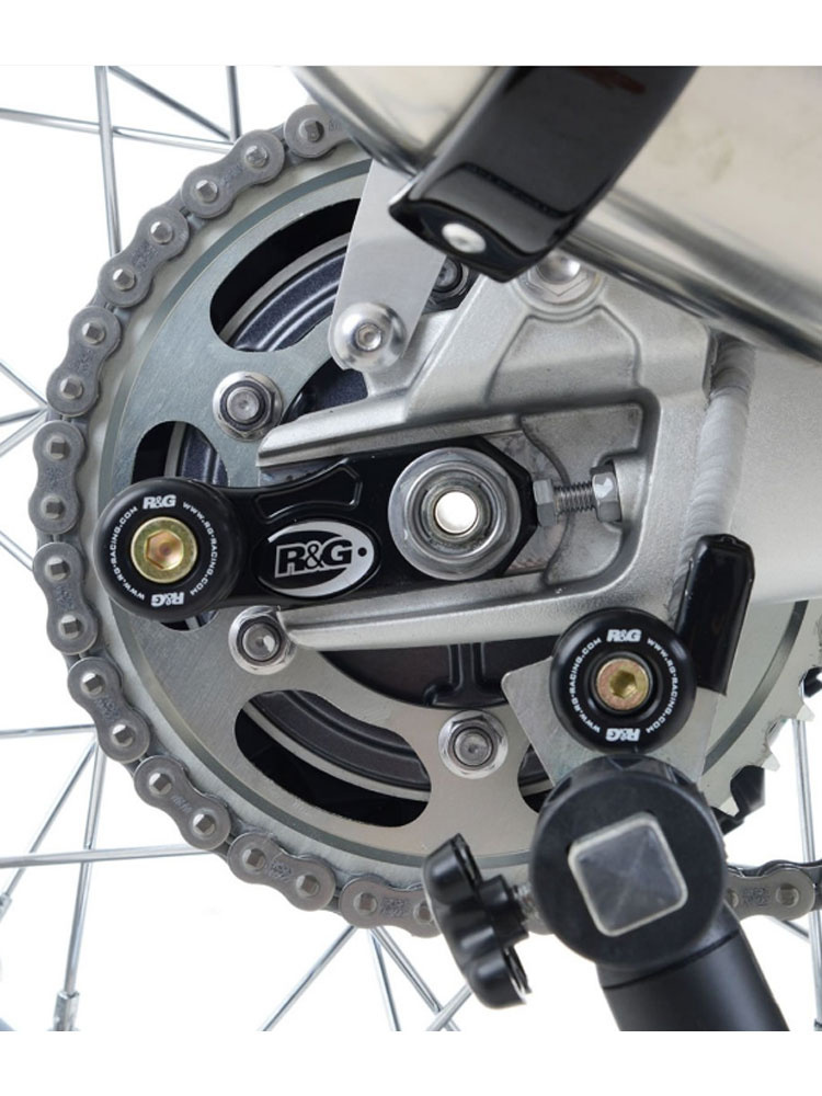 Rolki wahacza R&G do Triumph Scrambler 1200 XC (19-20), Scrambler 1200 XE (19), Speed Twin 1200 (19-21), Street Twin (16-18), Thruxton 1200 / R (16-18)