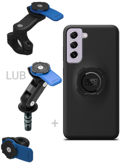 Zestaw na motocykl: etui na telefon Samsung Galaxy S21FE + mocowanie Quad Lock 