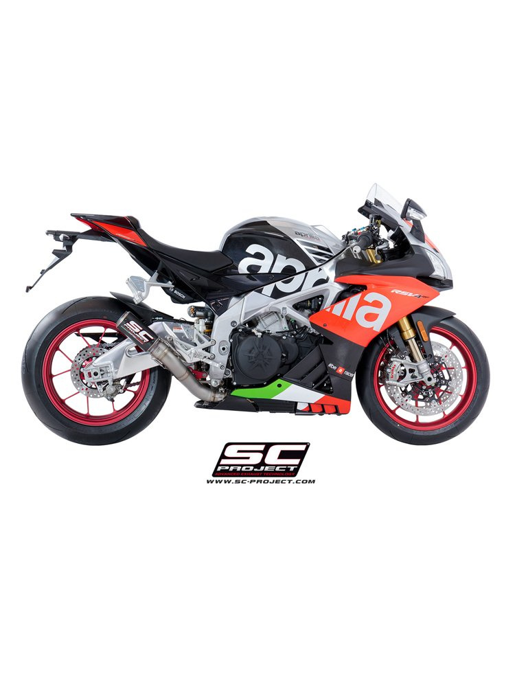 Tłumik CR-T High Position Carbon Fiber SC-Project do Aprilia RSV4 RF/RR 2018