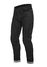 Jeansy motocyklowe Dainese Denim Slim Tex czarne