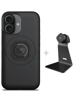 Zestaw na biurko: etui MAG na telefon iPhone 17 (magnetyczne) oraz uchwyt Quad Lock