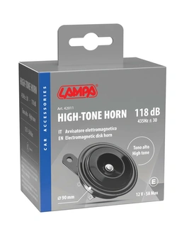 Klakson Lampa wysoki dźwięk [12V, Ø90 mm]