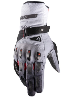 Rękawice motocyklowe Leatt ADV Subzero 5.5 Iron czarno-biało-szare