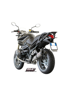Tłumik SC-Project Oval Titanium + Carbon (SLIP ON) - BMW R 1200 R [11-14]