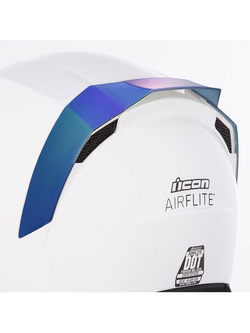 Tylny spoiler do kasku Icon Airflite lustrzany niebieski