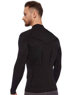 Bluza termoaktywna z długim rękawem Brubeck Extreme Merino czarna