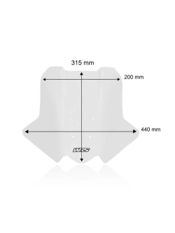 Szyba motocyklowa WRS Touring Aprilia Tuono 457 (25-) przezroczysta