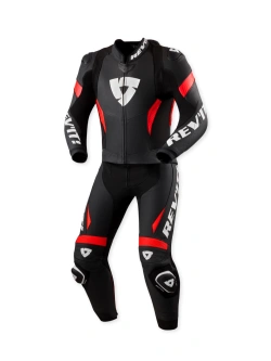 Kombinezon motocyklowy dwuczęściowy REV’IT! Argon 3 czarno-fluo czerwony