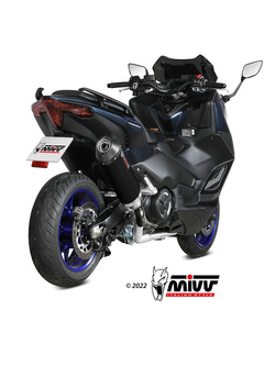 Pełny układ wydechowy (Oval) MIVV do Yamaha T-Max 560 (22-) czarny