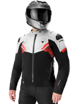 Kurtka motocyklowa tekstylna Shima STX Air G2 szaro-czarno-czerwona
