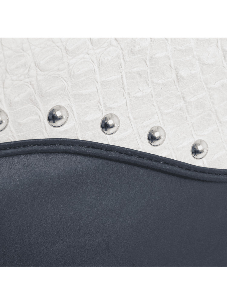 Sakwa skórzana lewa Ivory Hepco&Becker (pojemność: 21L) czarno-beżowa