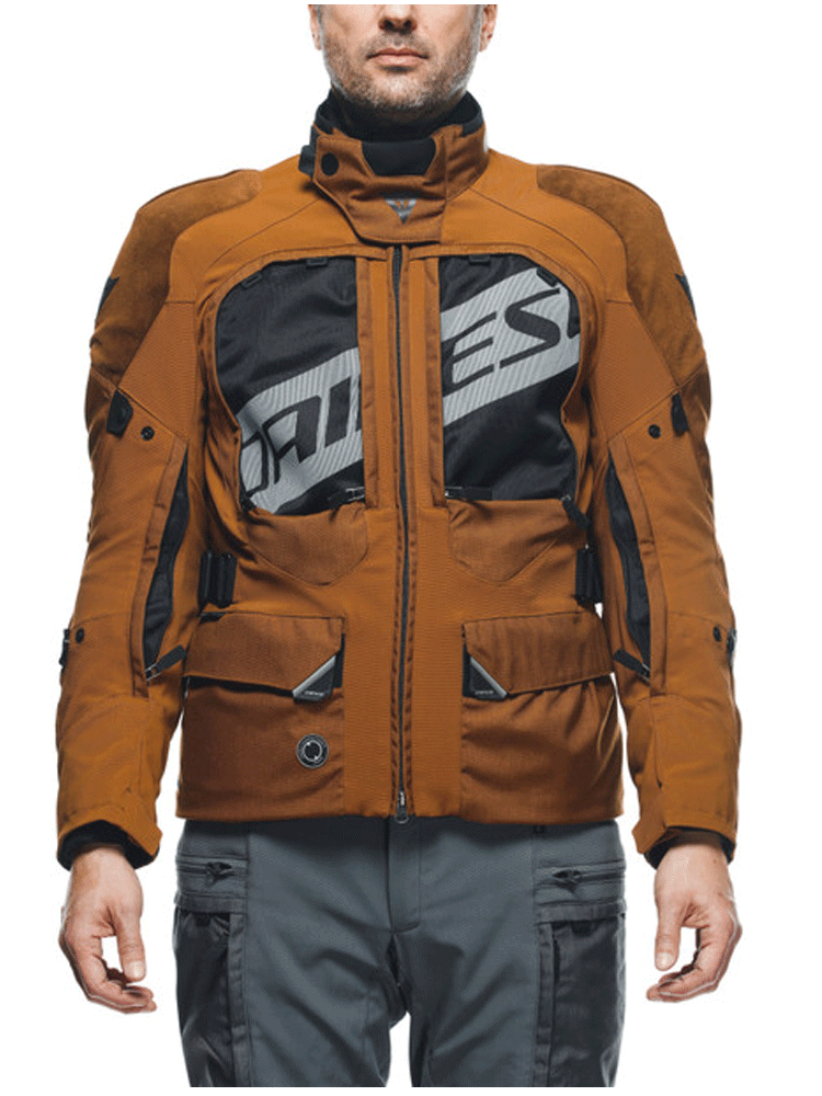 Kurtka motocyklowa tekstylna Dainese Springbok 3L AbsoluteShell brązowo-czarna