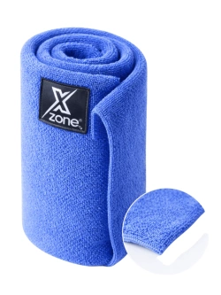 Mikrofibra do kasku Xzone Premium bezszwowa, niebieska