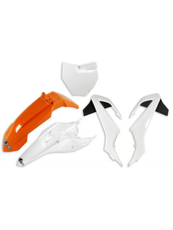 Komplet plastików UFO do KTM SX 65 (16-) pomarańczowo-biały