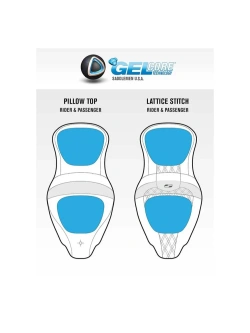 Kanapa motocyklowa dla kierowcy i pasażera Saddlemen Roadsofa Harley Davidson (wybrane modele) (08-24) czarna