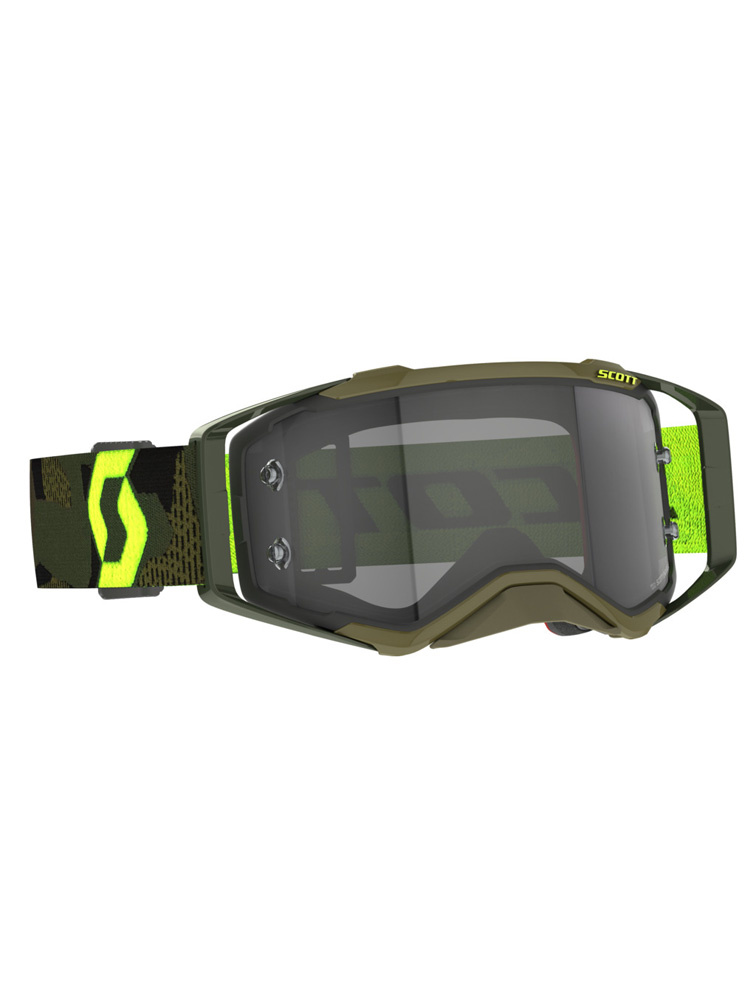 Gogle motocyklowe Scott Prospect Light Sensitive zielono-fluo żółte