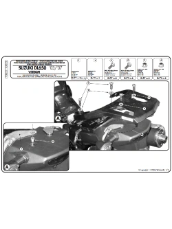Stelaż kufrów bocznych Monokey Side K33 Kappa Suzuki DL 650 V-Strom (04-11)