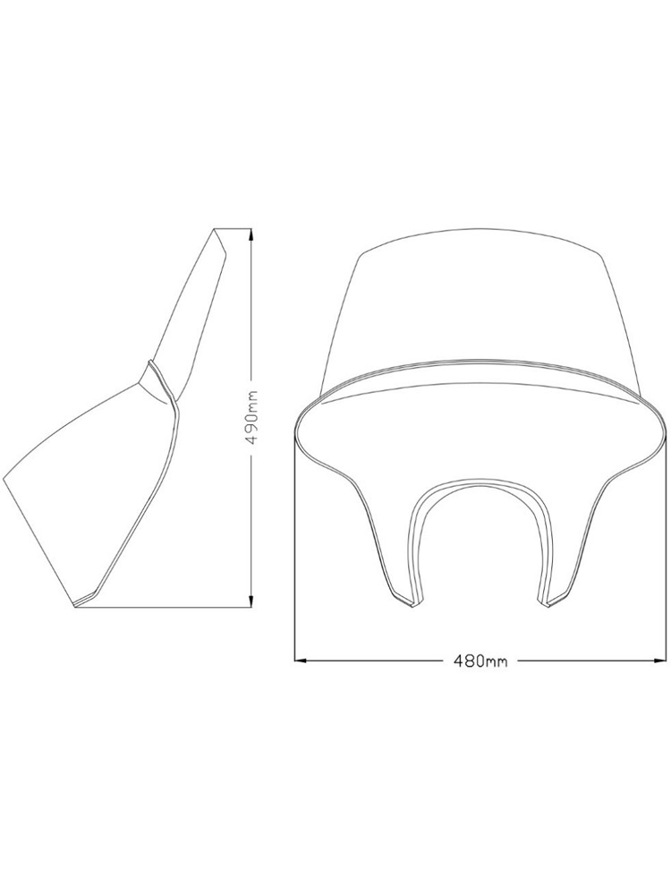 Owiewka motocyklowa turystyczna PUIG Batwing SML do Hondy CMX 1100 Rebel (21-) lekko przyciemniana