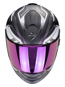 Kask integralny Scorpion Exo-491 Zumo czarno-fioletowy matowy