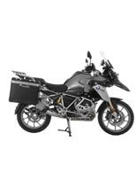 Zestaw: kufry boczne z anodowanego aluminium czarne Zega Pro + stelaże srebrne Touratech BMW R1250GS/ R1250GS Adventure/ R1200GS (13-21)/ R1200GS Adventure (14-21) (31+38L)