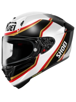 Kask integralny Shoei X-SPR PRO Rainey TC-10 czarno-biało-złoty