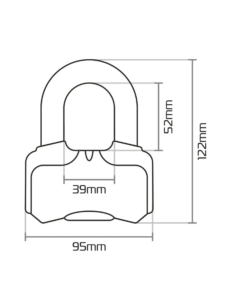 Kłódka na tarczę hamulcową Oxford Nemesis 16mm