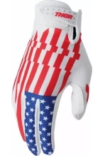 Rękawice cross Thor Launchmode Patriot czerwono-biało-niebieskie