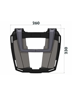 Stelaż pod kufer centralny Hepco&Becker Easyrack Honda CBR 500 R/E-Clutch (24-) antracytowy