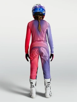 Bluza cross damska Alpinestars MX Stella Fluid Kepler fioletowo-czerwona