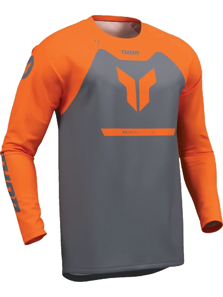 Bluza enduro dziecięca Thor Ridemode Menace szara