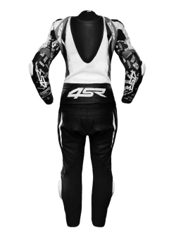Kombinezon motocyklowy damski dwuczęściowy 4SR RR Power AR czarno-biały